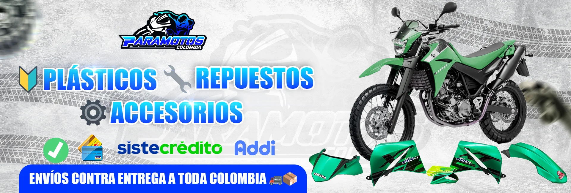 xt660 verde en cucuta, repuestos, accesorios, plasticos