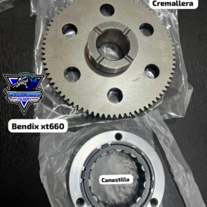 kit de cremallera, bendix, canastilla y pista de xt660